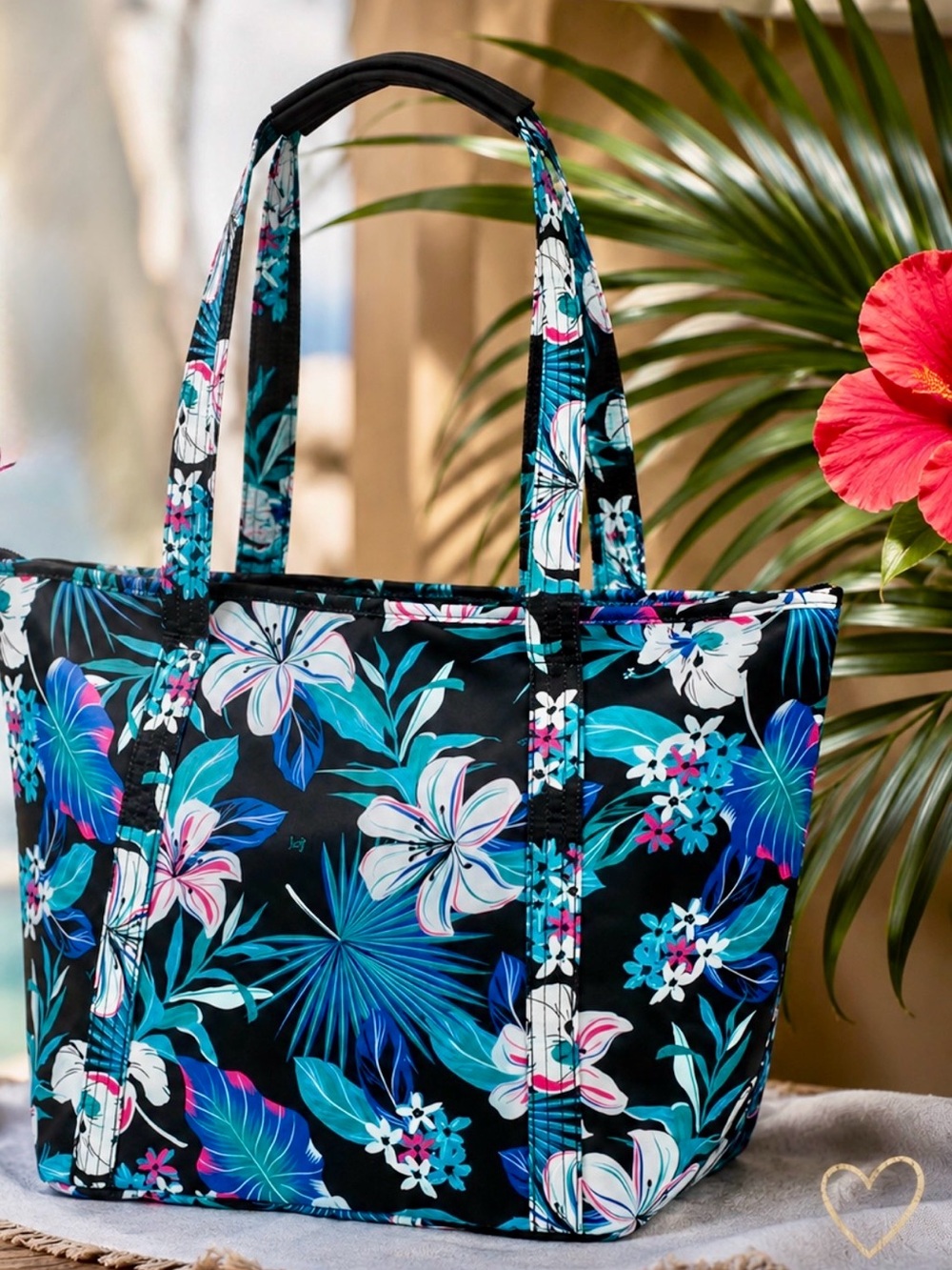 🌺 RARE⭐️LUG Scramble Insulated Tote – Hibiscus Multi 🌺